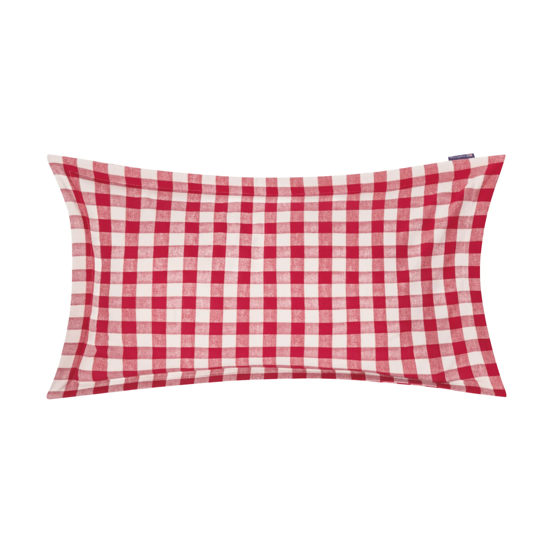 Checked Cotton Flannel örngott 50x90 cm, Red-light beige Lexington