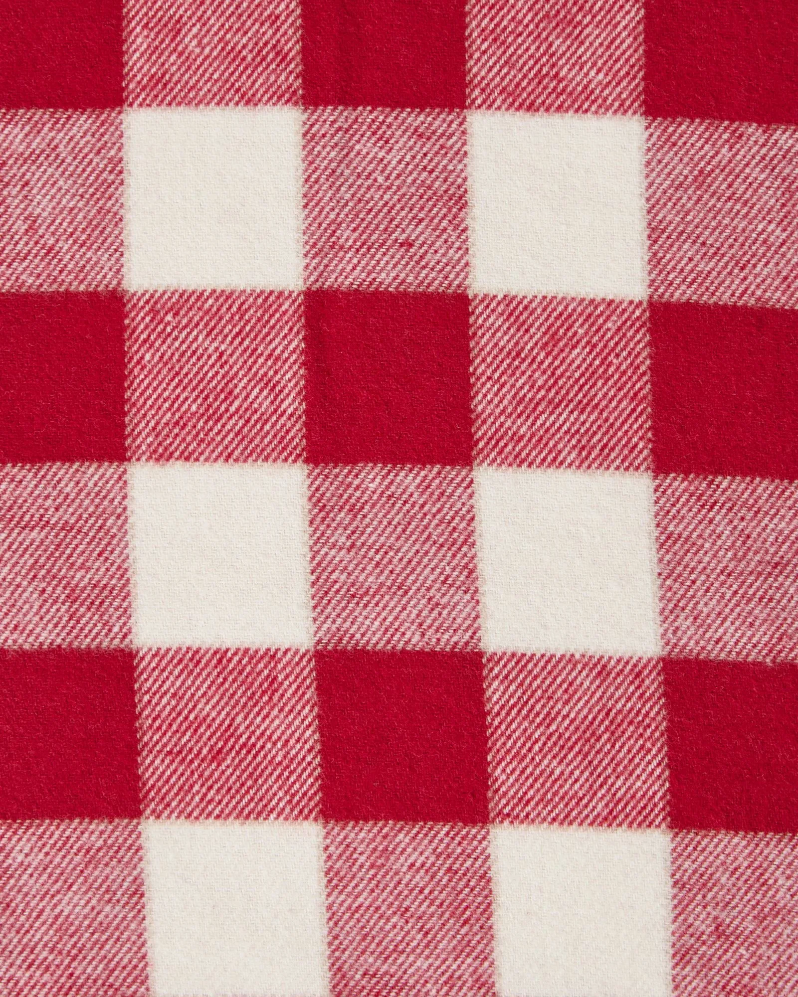Checked Cotton Flannel örngott 50x90 cm, Red-light beige Lexington