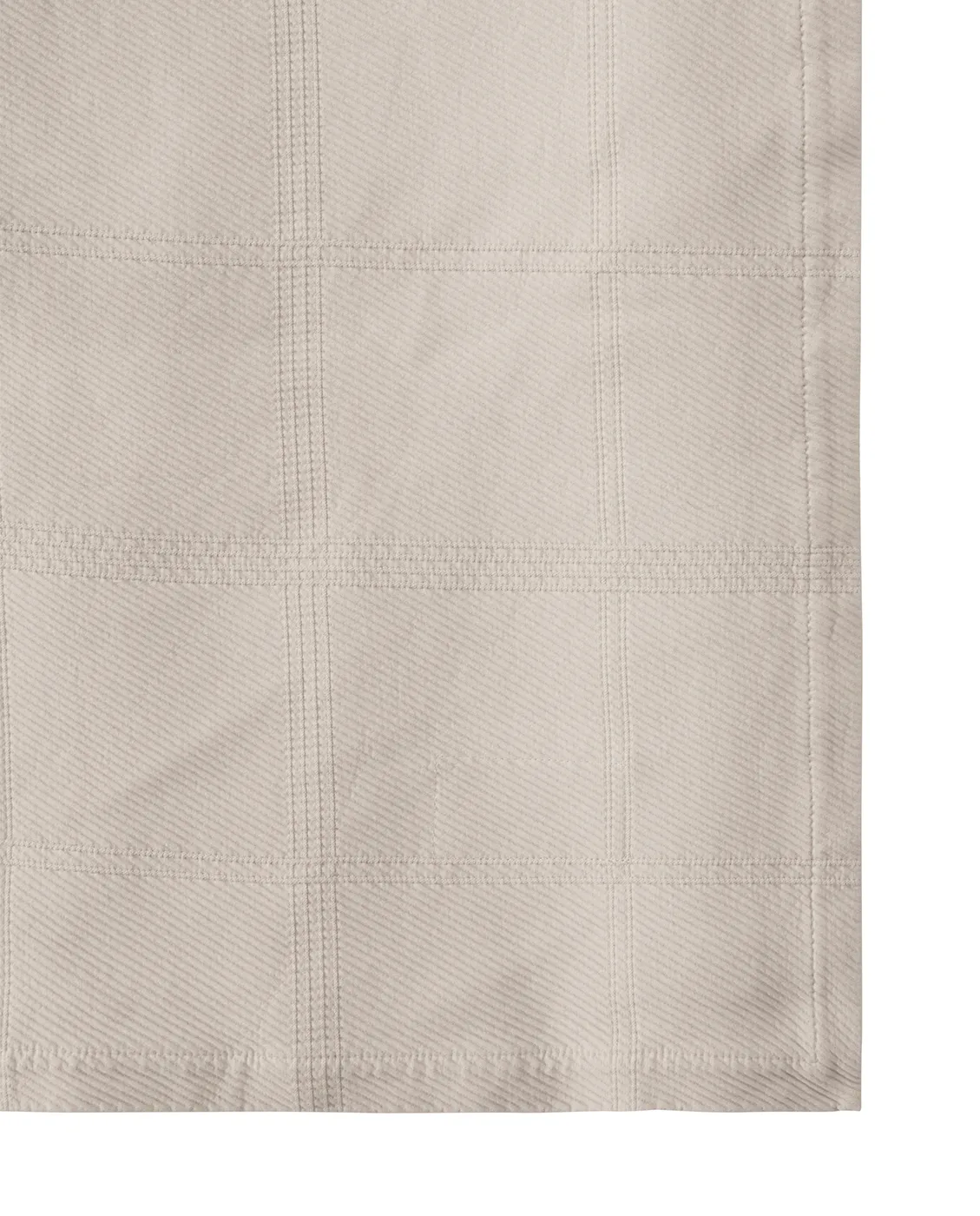 Checked Jacquard överkast 160x240 cm, Light beige Lexington