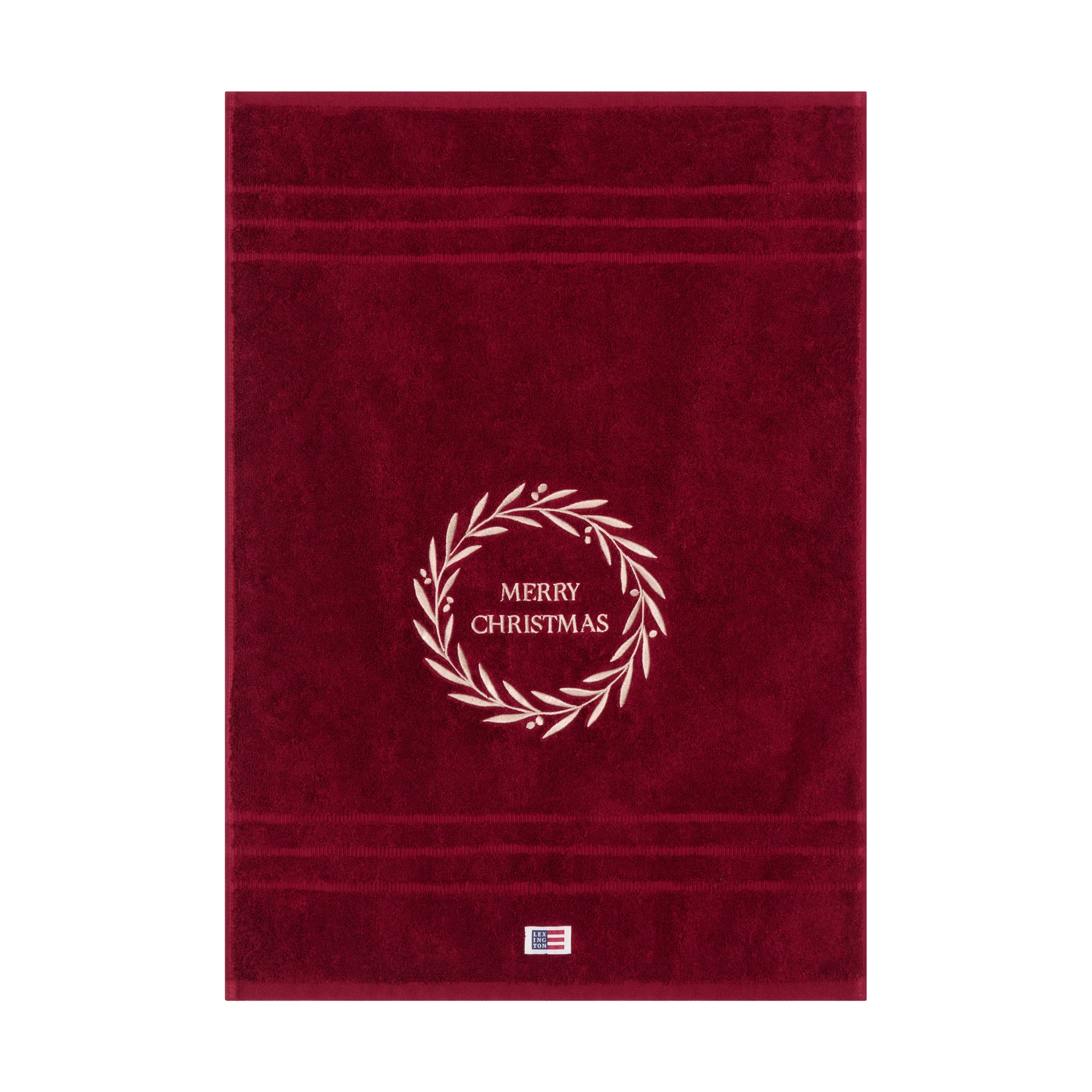 Christmas Wreath handduk, Wine, 50x70 cm Lexington