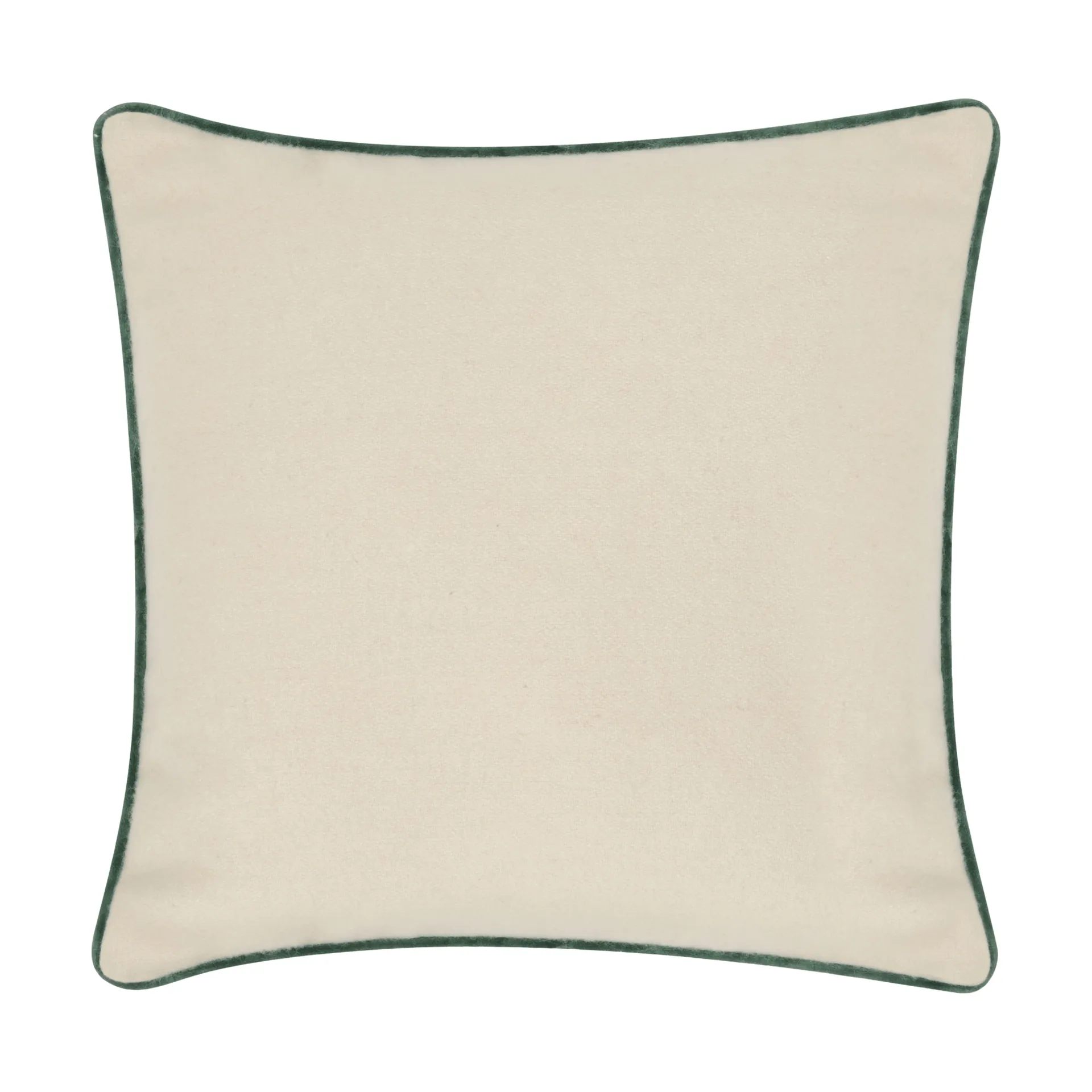 Flower Embroidered Wool Mix kuddfodral 50x50 cm, Light beige-green Lexington
