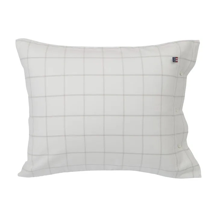 Hotel Light Flannel örngott 50x90 cm - Vit-ljusbeige - Lexington