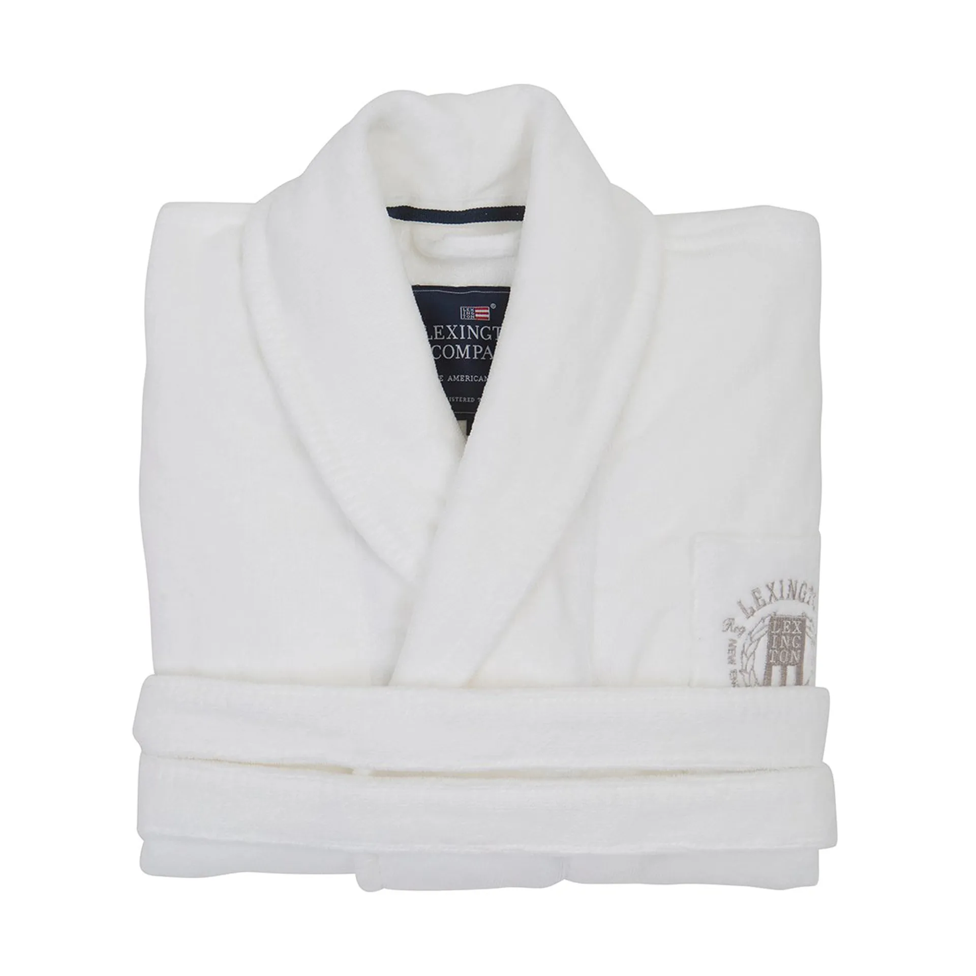 Hotel Velour morgonrock XS, White Lexington