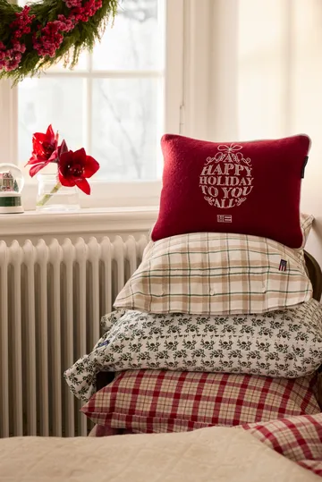 Ornament ullmix kudde 30x40 cm - Red-white - Lexington