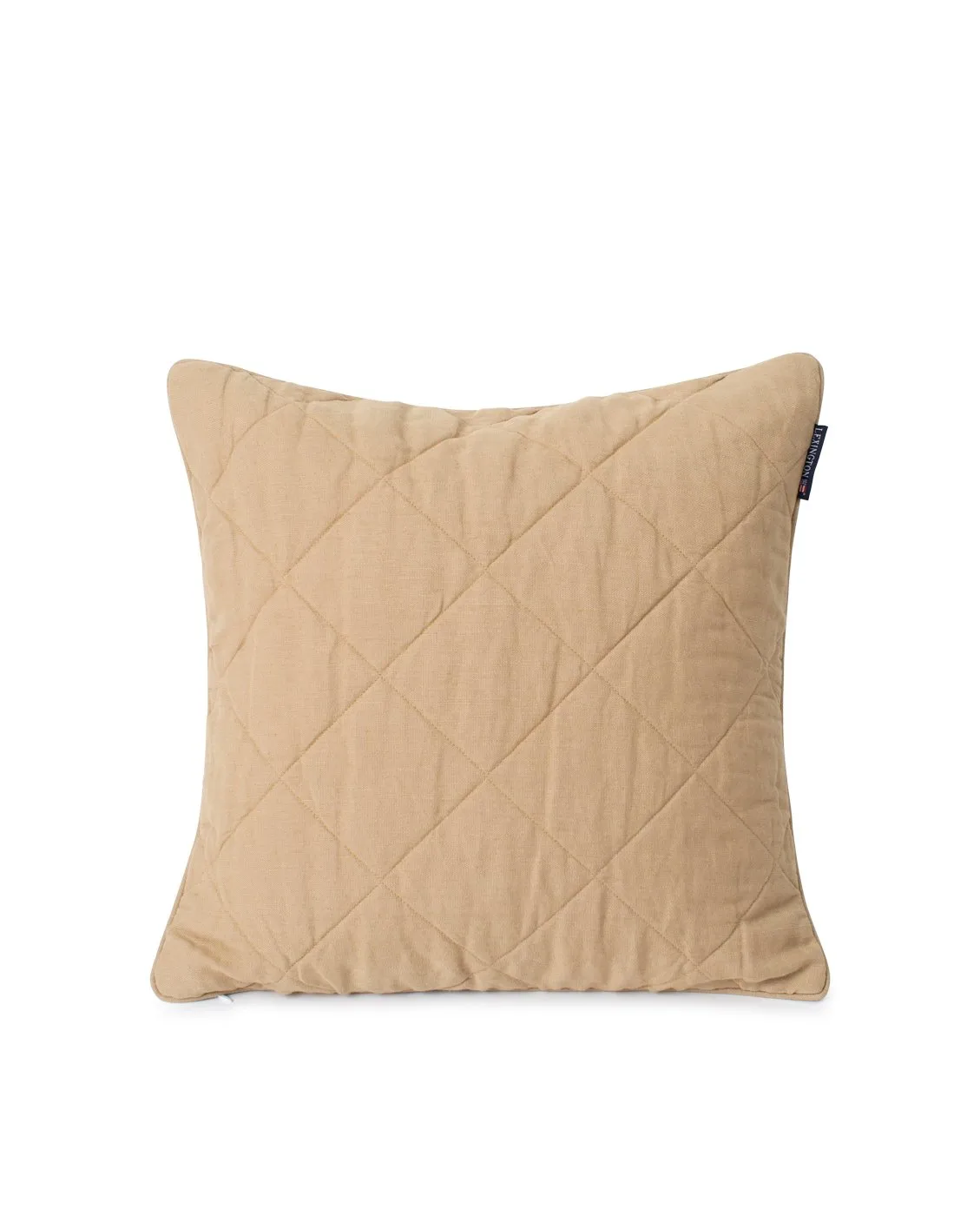 Quilted Linen/Viscose kuddfodral 50x50cm, Beige Lexington
