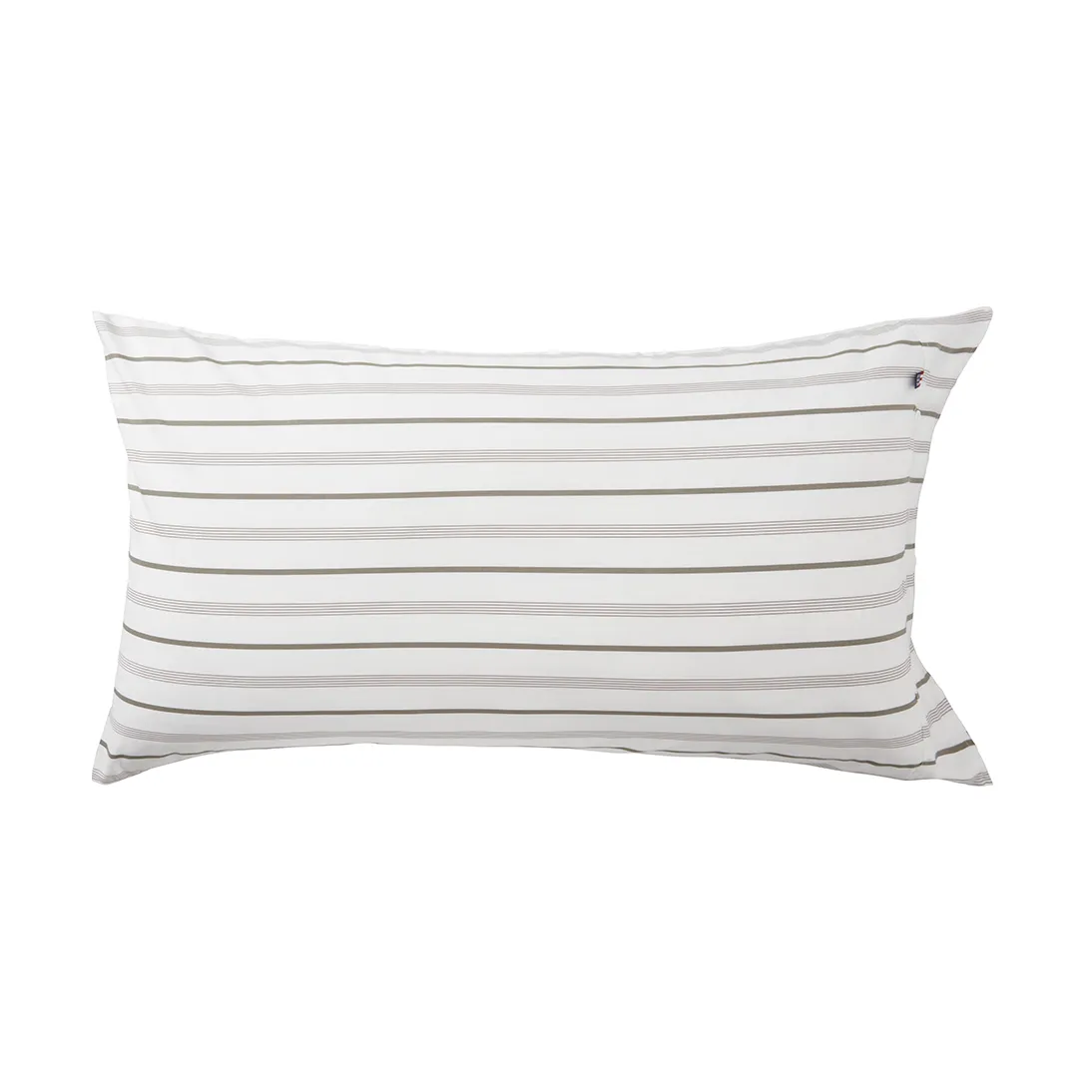 Striped Cotton Poplin örngott 50x90 cm, White Lexington
