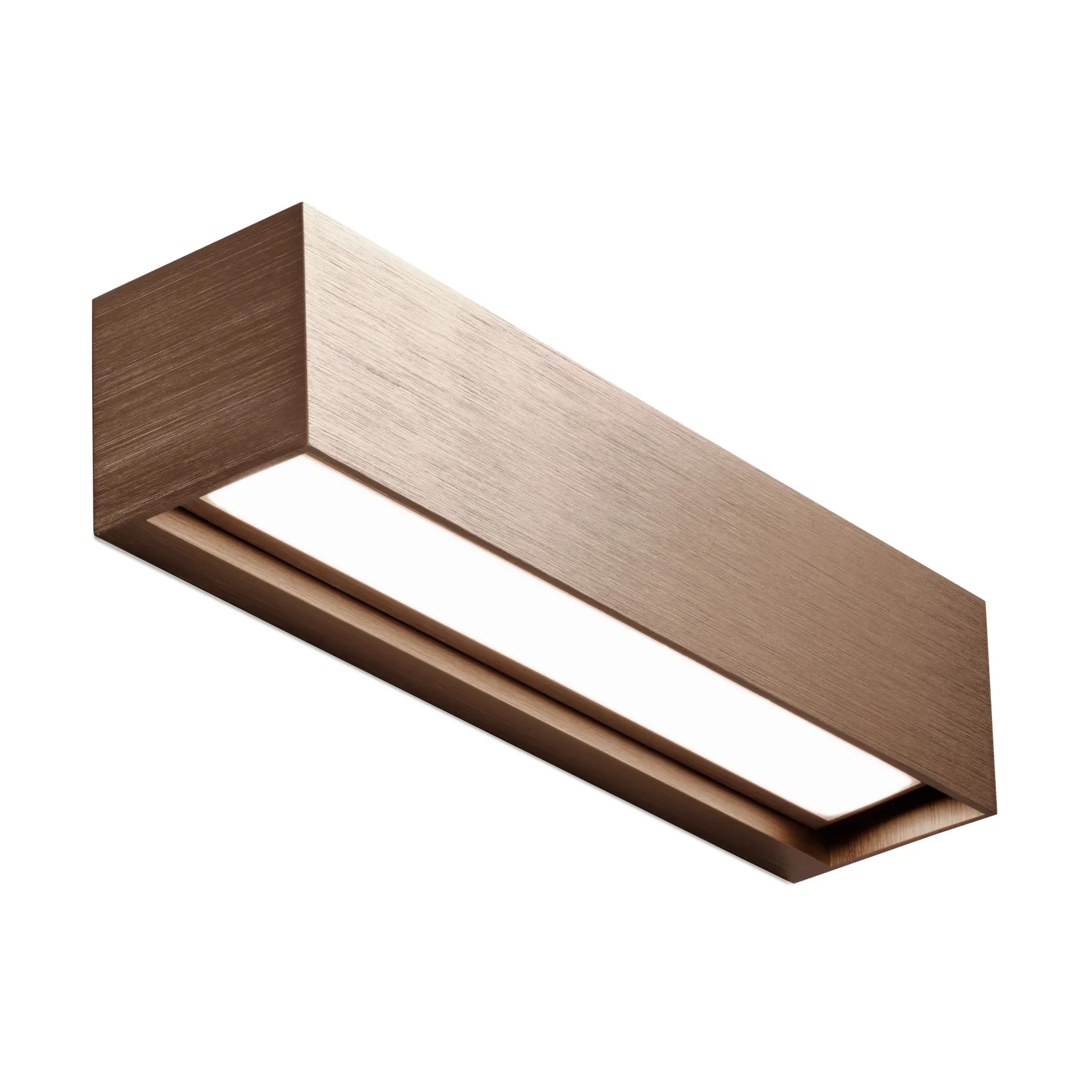Linea W2 vägglampa switch tune, Rose gold, 7x30 cm Light-Point