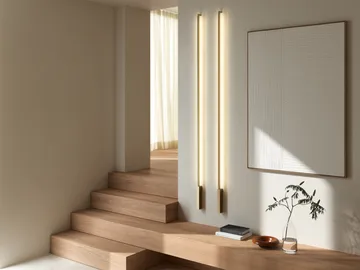 Stripe C/W vägglampa - Brass, 4x200 cm - Light-Point