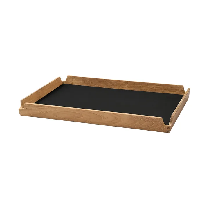 Airy teakbricka square M - Nupo black ink - LIND DNA