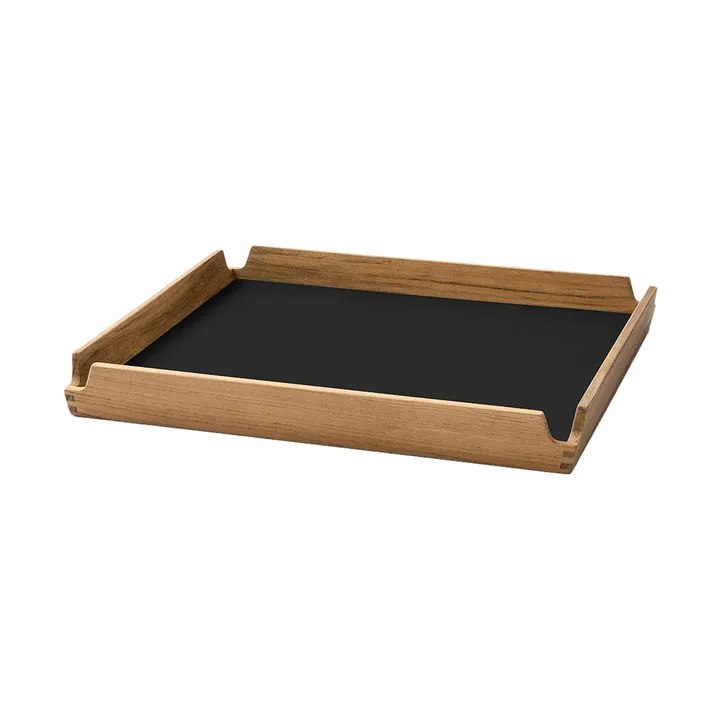 Airy teakbricka square S - Nupo black ink - LIND DNA