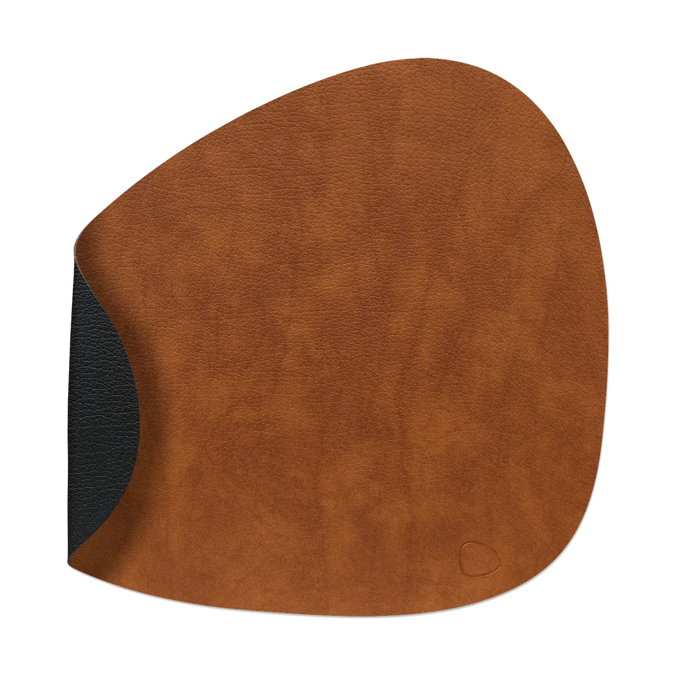 Bull bordstablett vändbar curve L 1 st, Cognac-black LIND DNA