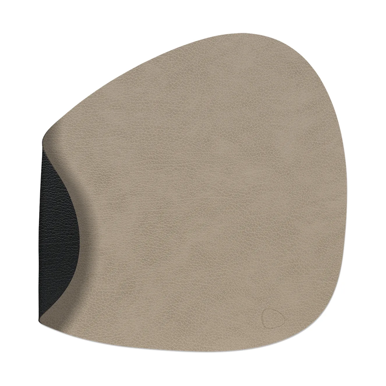 Bull bordstablett vändbar curve L 1 st, Warm grey-black LIND DNA