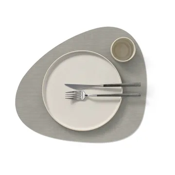 Corduroy bordstablett curve L - Light Grey - LIND DNA