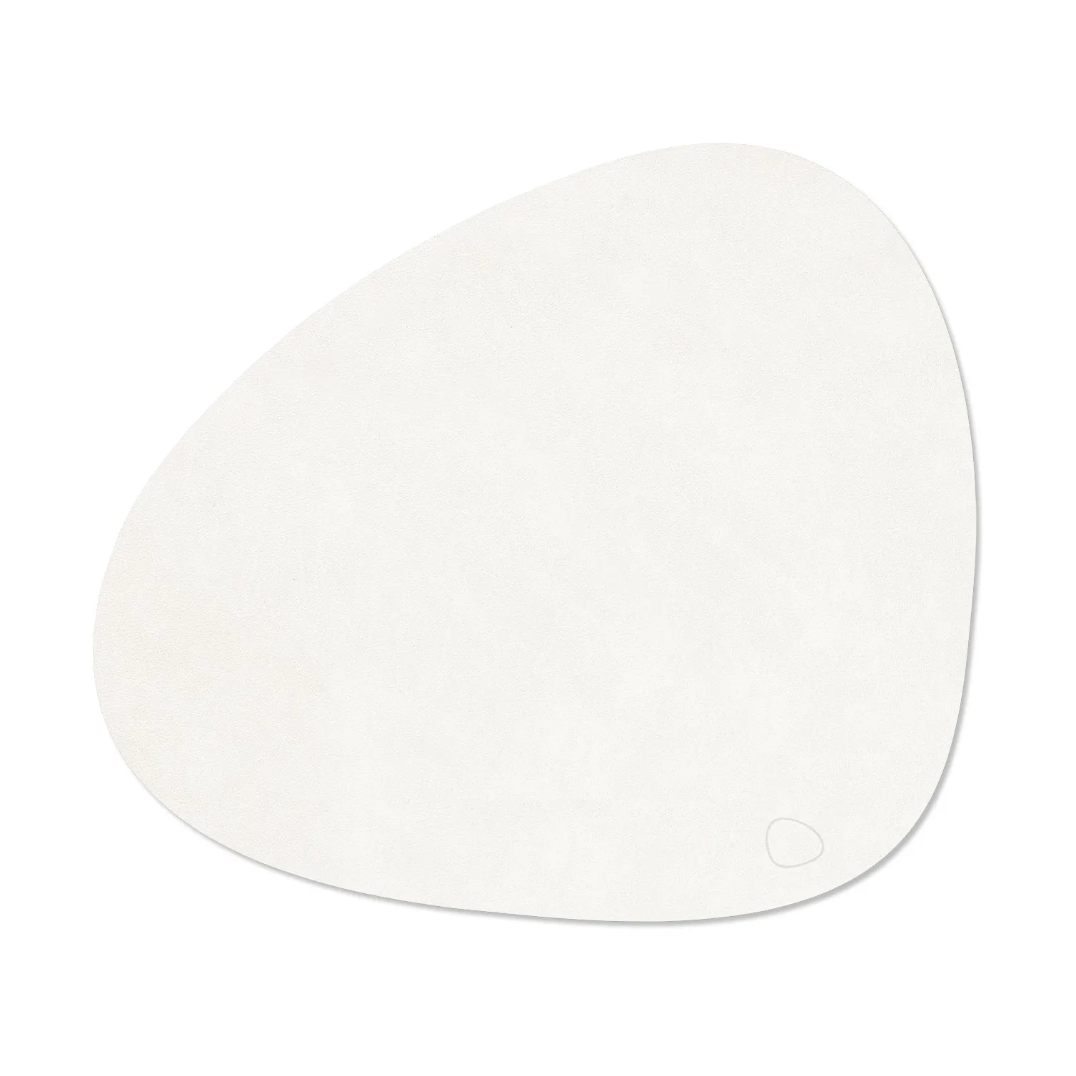 Corduroy bordstablett curve L, Pure white, 44x37 cm LIND DNA
