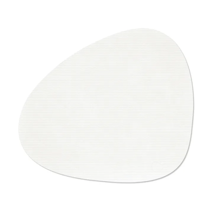Corduroy bordstablett curve L - Pure white - LIND DNA