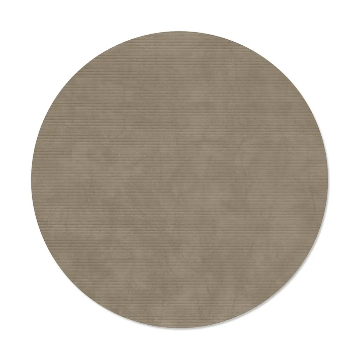 Corduroy bordstablett - Nomad grey, circle, L - LIND DNA