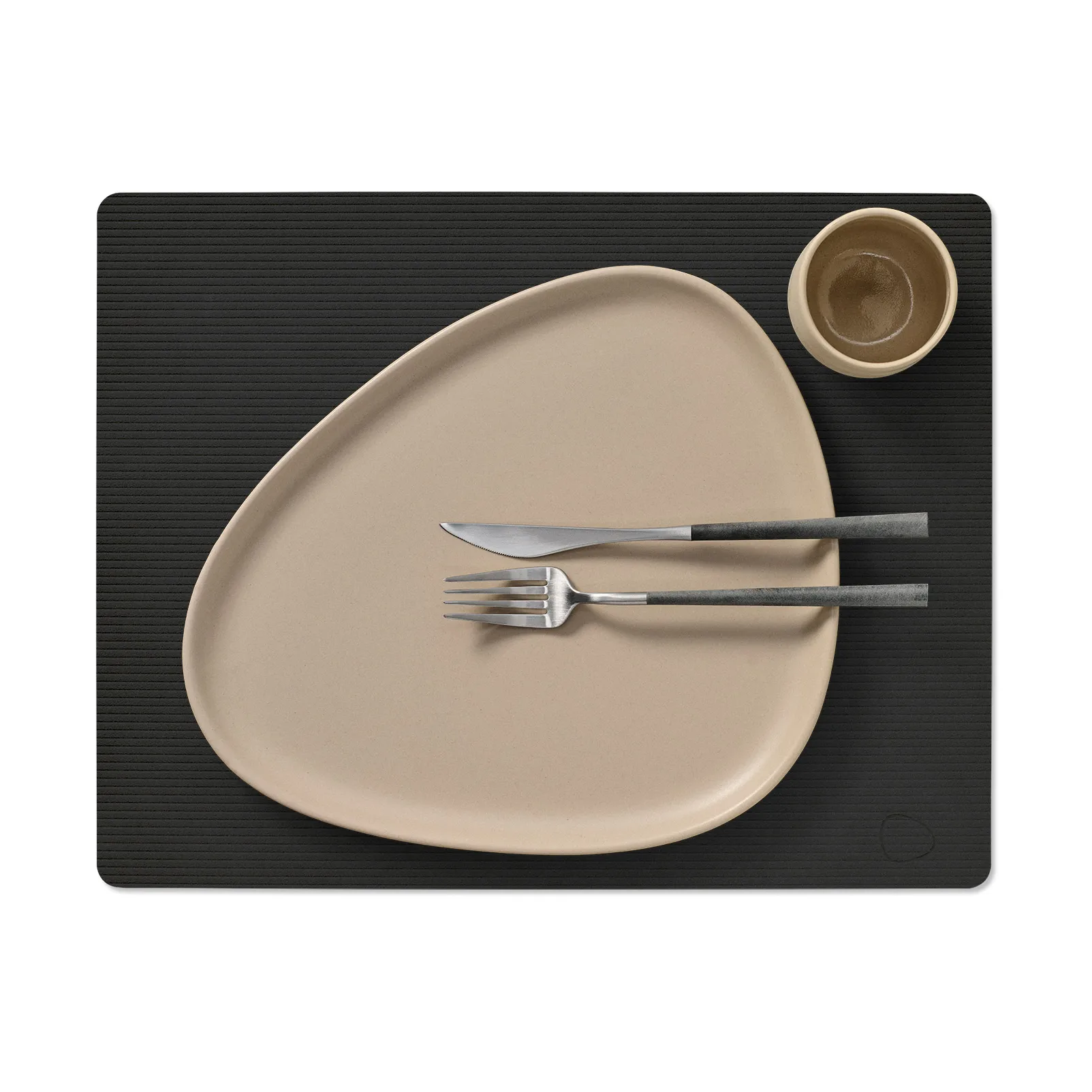 Corduroy bordstablett square L, Black ink LIND DNA