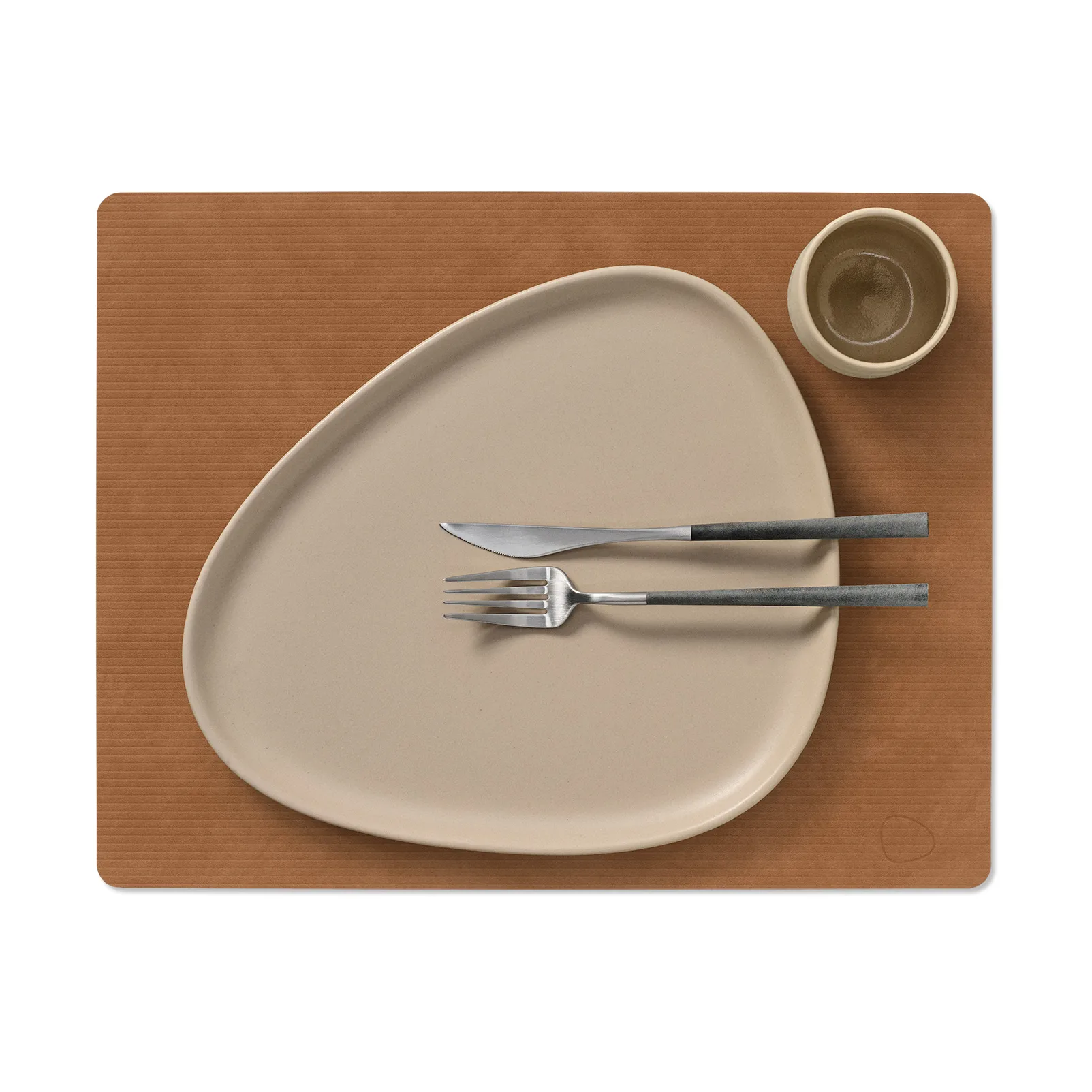 Corduroy bordstablett square L, Nature LIND DNA