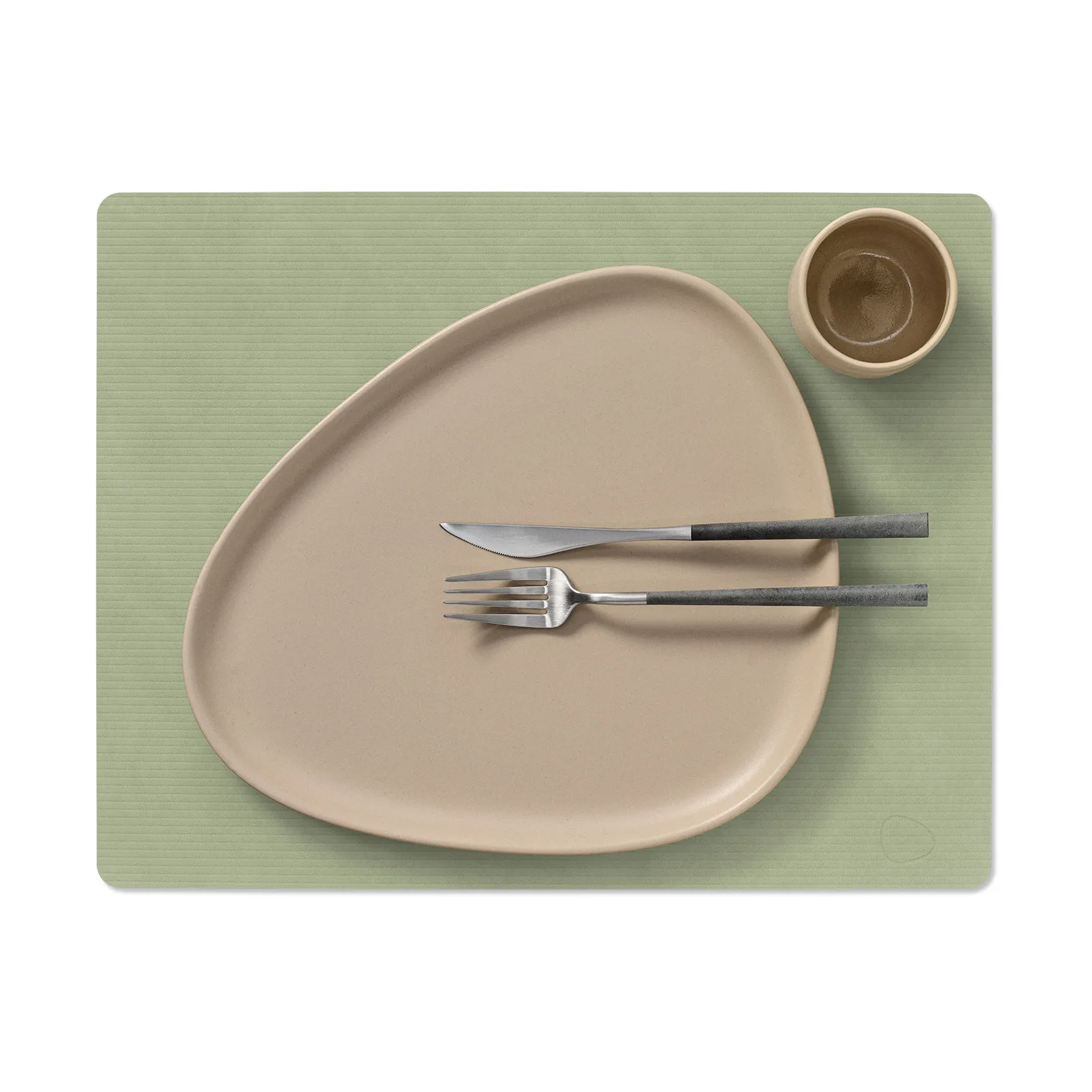Corduroy bordstablett square L, Olive Green LIND DNA