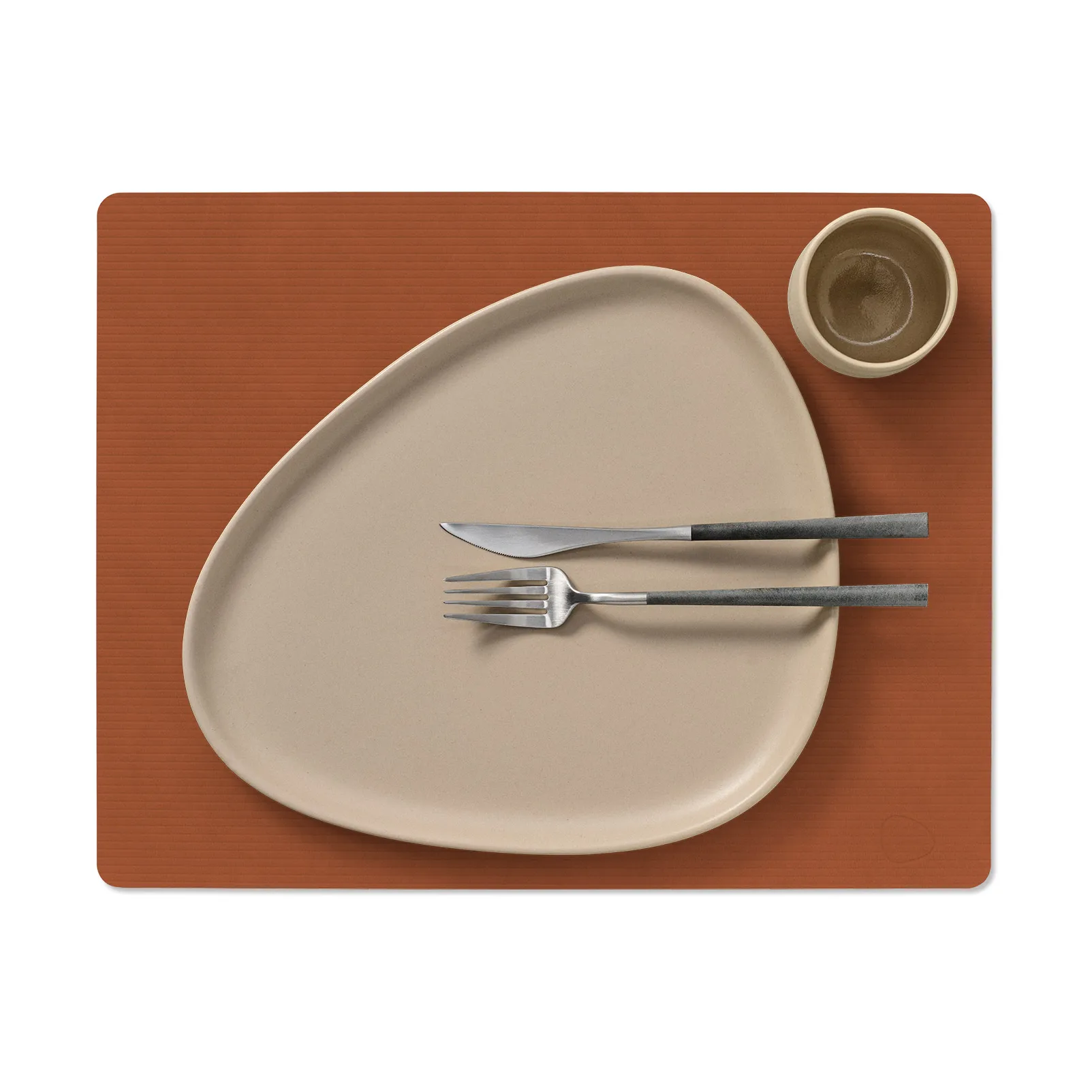 Corduroy bordstablett square L, Rust LIND DNA
