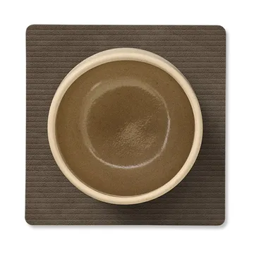 Corduroy glasunderlägg square - Caviar - LIND DNA