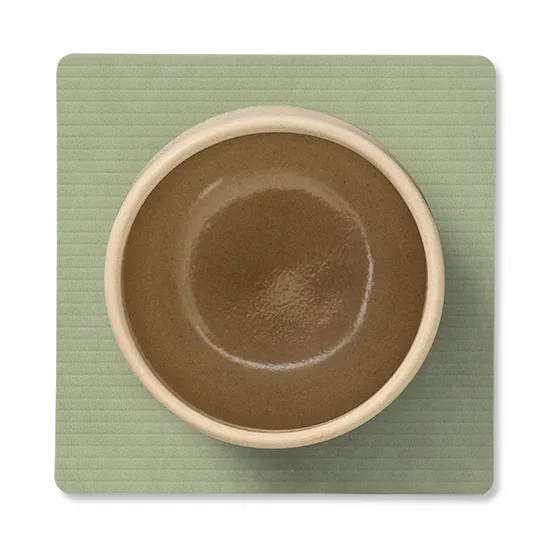 Corduroy glasunderlägg square, Olive Green LIND DNA