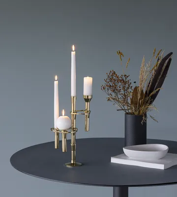 Curve Ljusstake - Gold, pillar - LIND DNA
