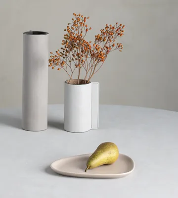 Curve Stoneware assiett 19x22 cm - Sand - LIND DNA