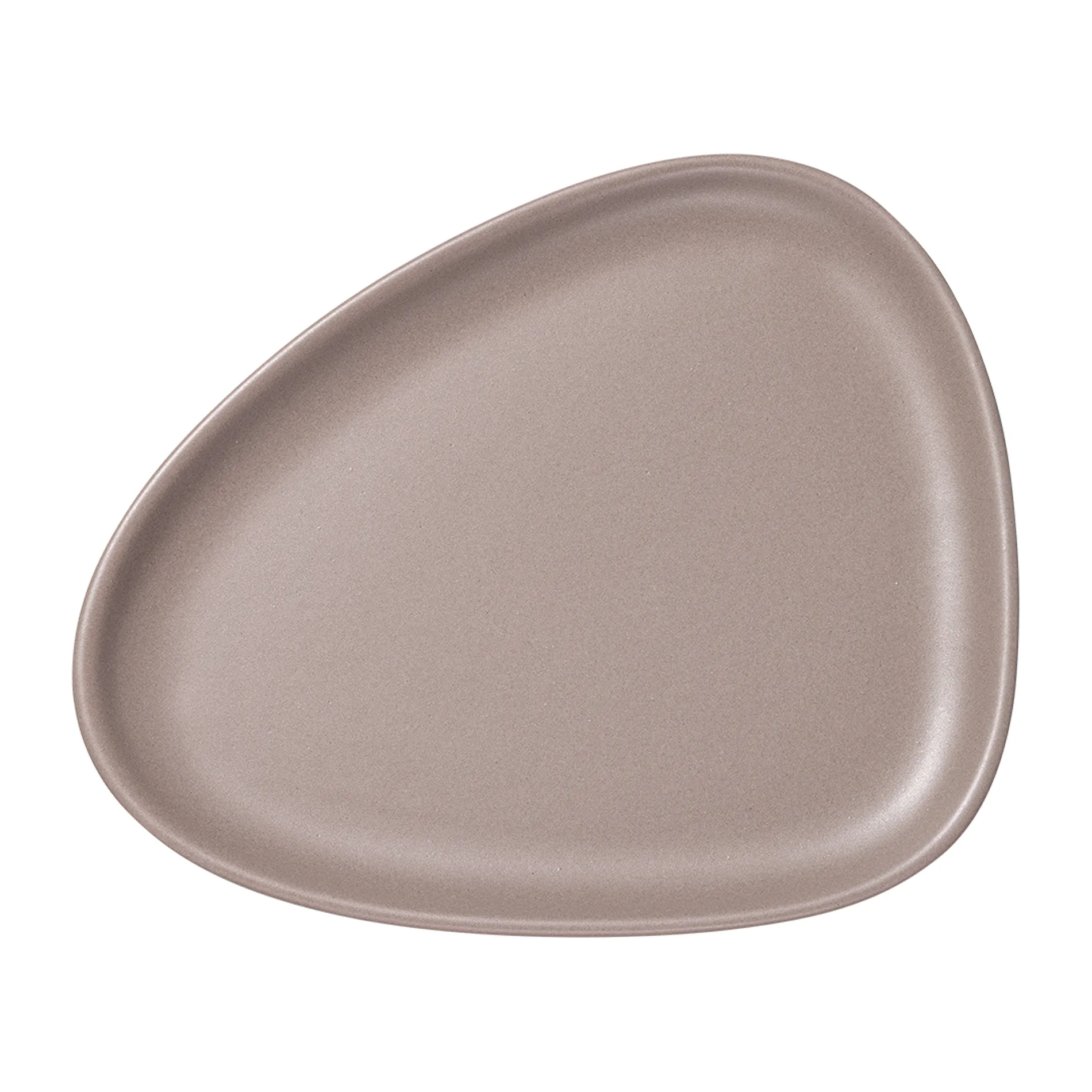 Curve Stoneware assiett 19x22 cm, Warm Grey LIND DNA