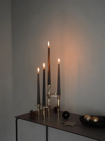 Lind Curve kombinerbar ljusstake 24K guldplätering - Single - LIND DNA