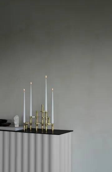 Lind Curve kombinerbar ljusstake 24K guldplätering - Single - LIND DNA
