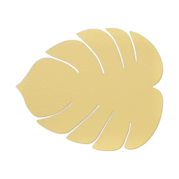 Monstera Leaf Hippo bordstablett L - Guld - LIND DNA