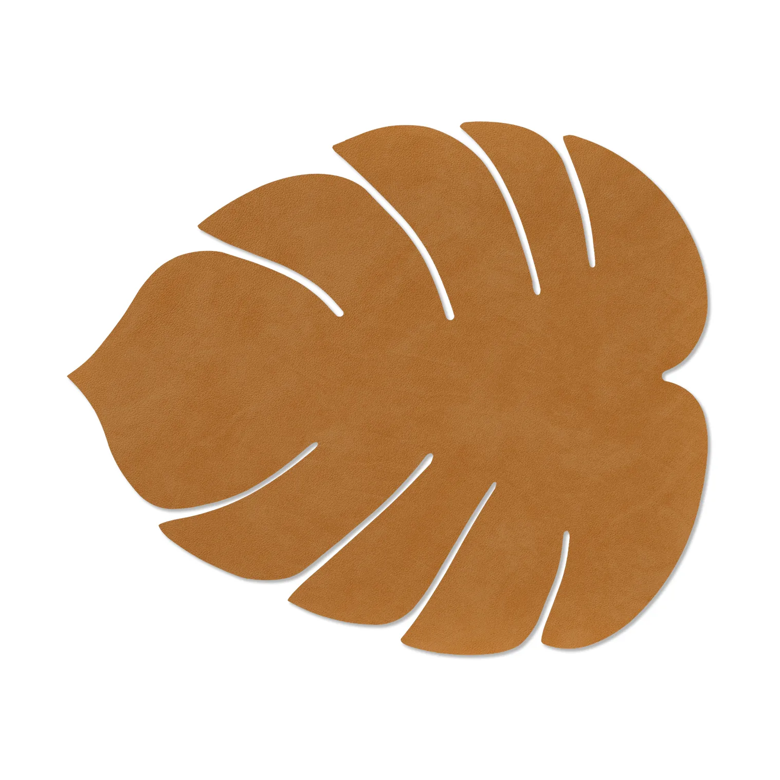 Monstera Leaf Nupo bordstablett L, Burned curry LIND DNA