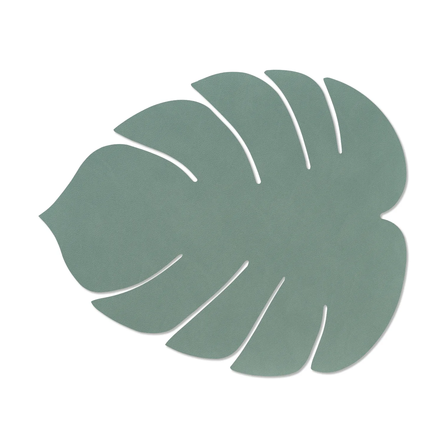Monstera Leaf Nupo bordstablett L, Pastellgrön LIND DNA
