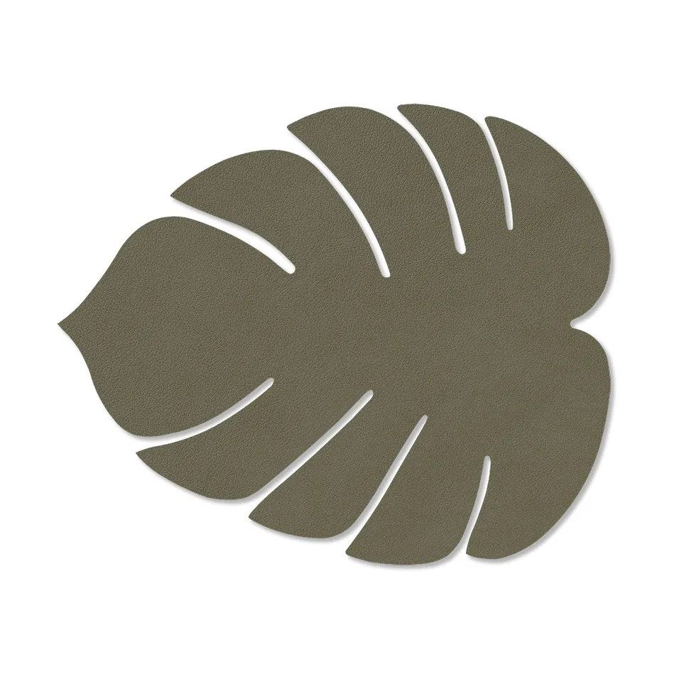 Monstera Leaf Nupo bordstablett S, Army green LIND DNA
