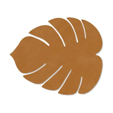 Monstera Leaf Nupo bordstablett S - Burned curry - LIND DNA