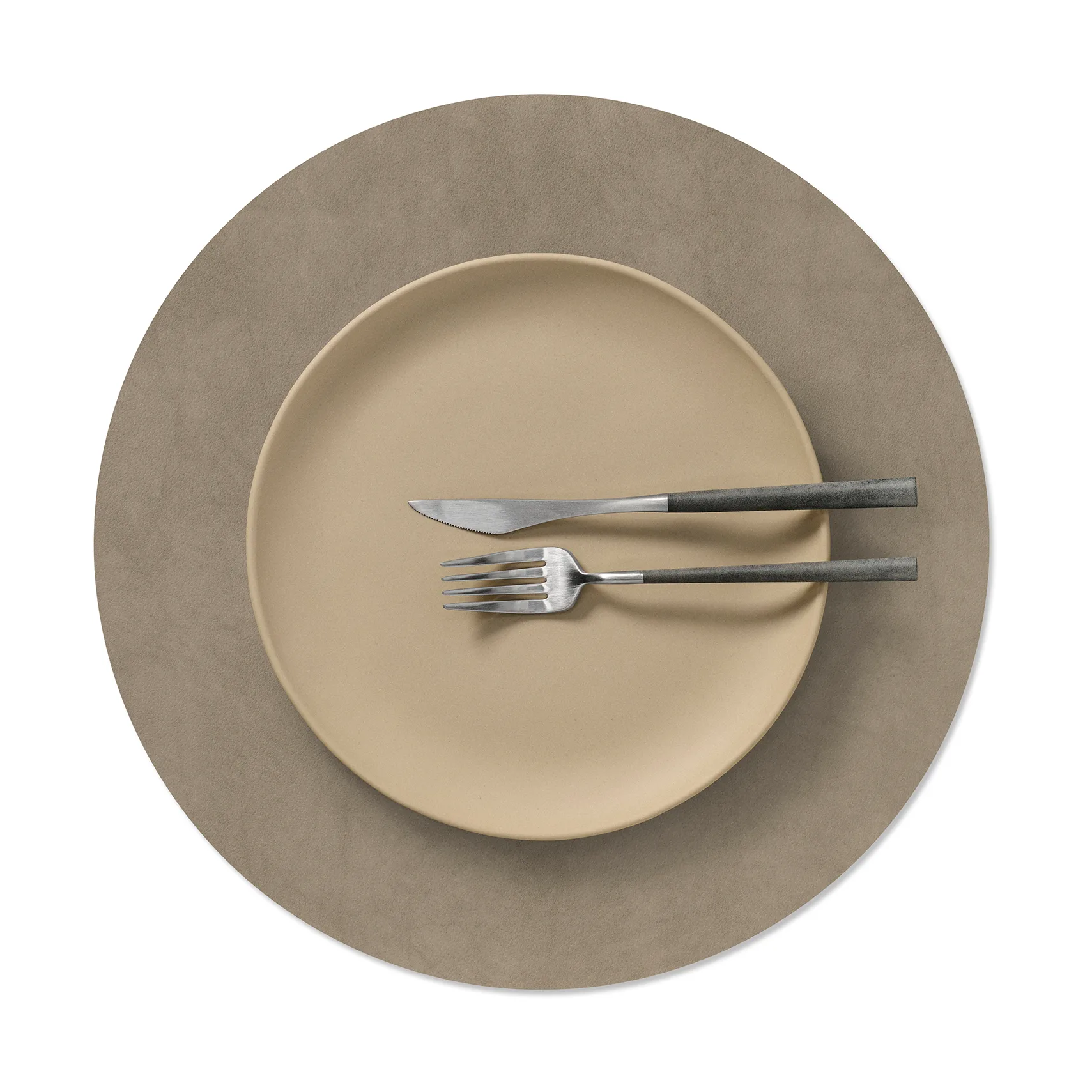 Nupo bordstablett, Nomad grey, circle, L LIND DNA
