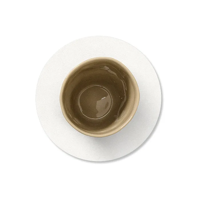 Nupo glasunderlägg circle, Pure white LIND DNA