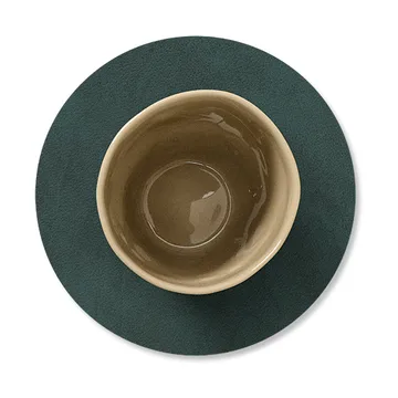 Nupo glasunderlägg circle vändbar 1 st - Dark green-olive green - LIND DNA