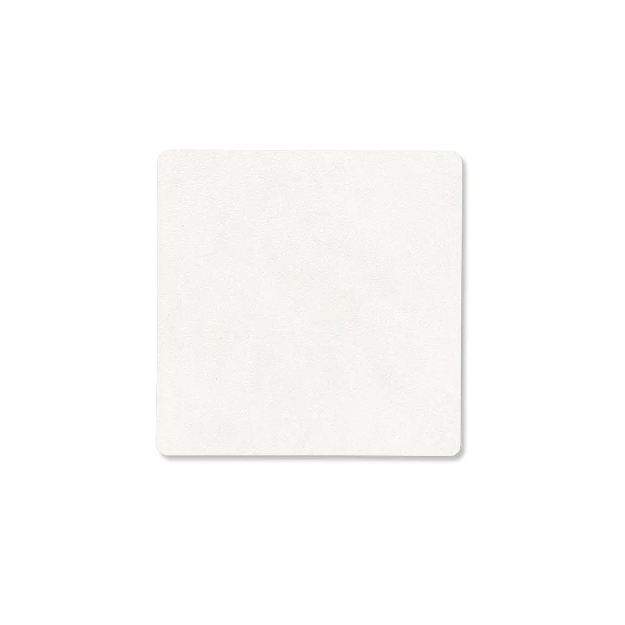 Nupo glasunderlägg square, Pure white LIND DNA