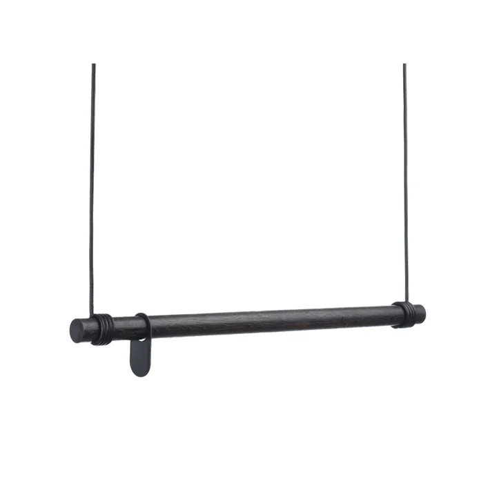 Swing klädhängare - oak black, m, snöre black - LIND DNA