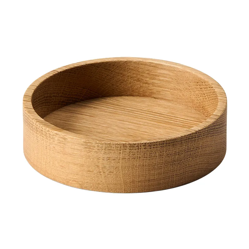 Wood Box förvaring till glasunderlägg, Nature-oak, circle, S LIND DNA
