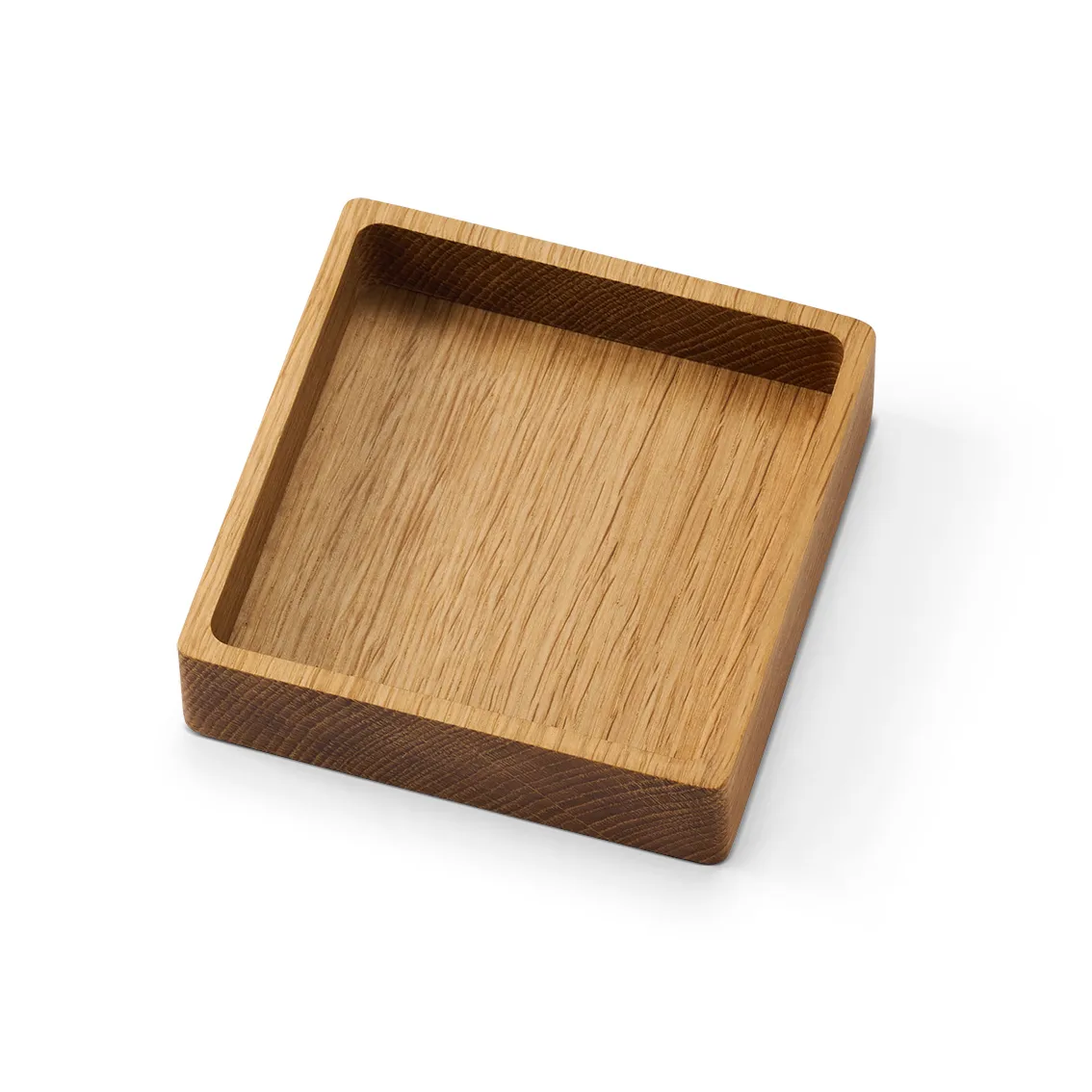 Wood Box förvaring till glasunderlägg, Nature-oak, square, S LIND DNA