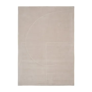 Lineal Poem ullmatta - Beige, 140x200 cm - Linie Design
