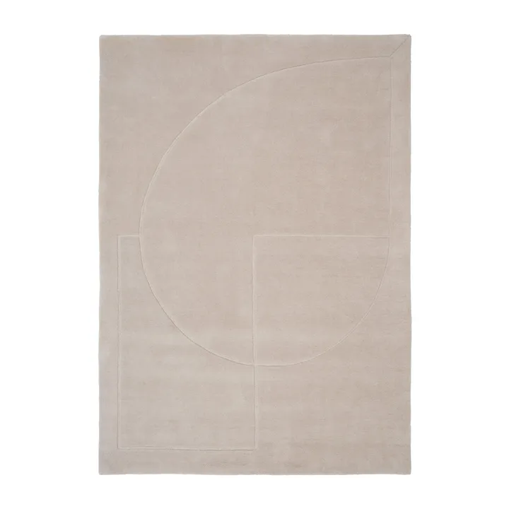 Lineal Poem ullmatta - Beige, 170x240 cm - Linie Design