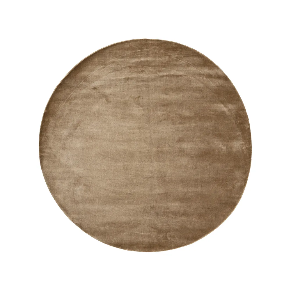 Lucens matta rund, mustard Linie Design