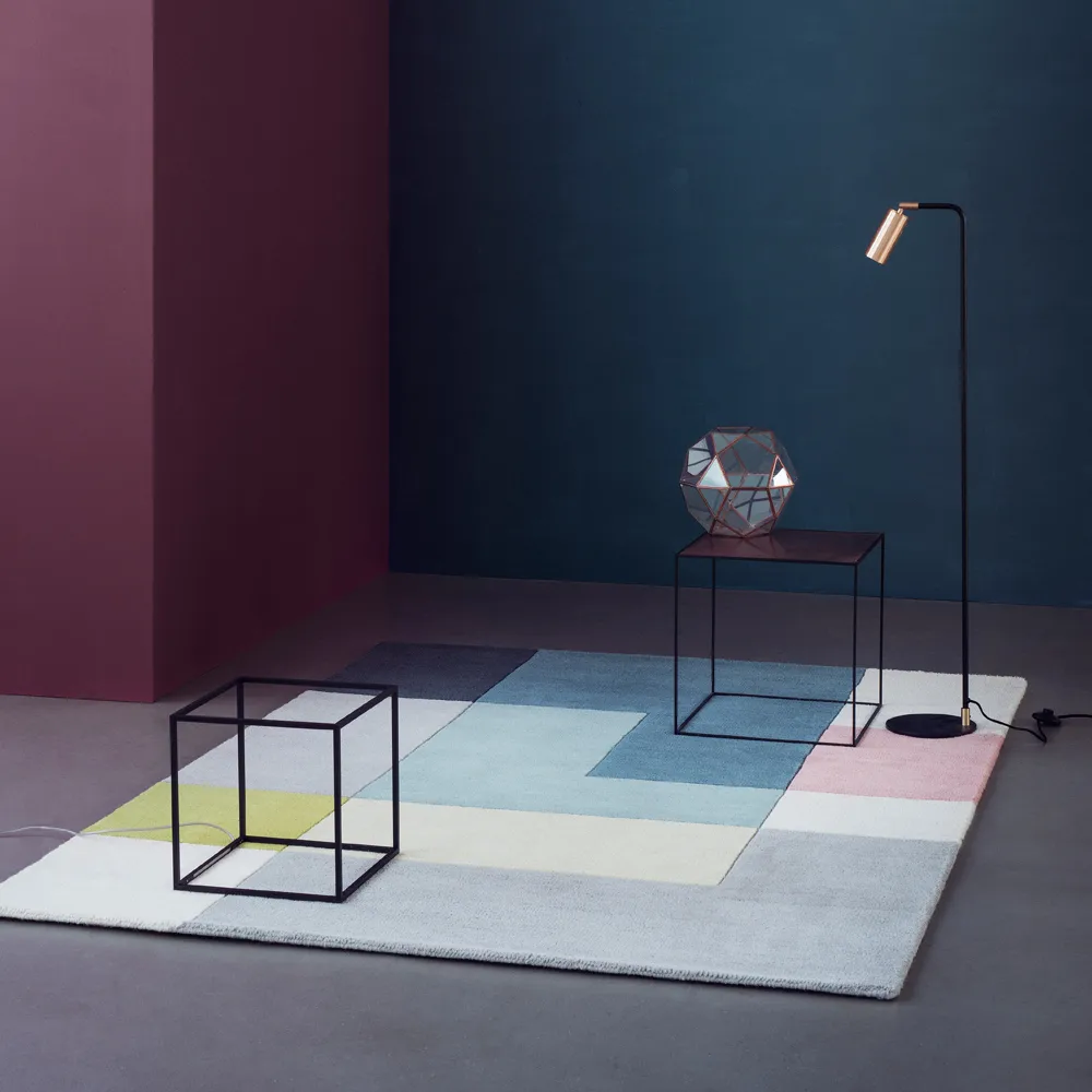 Ometri matta, aqua, 200x300 cm, aqua, 200x300 cm Linie Design