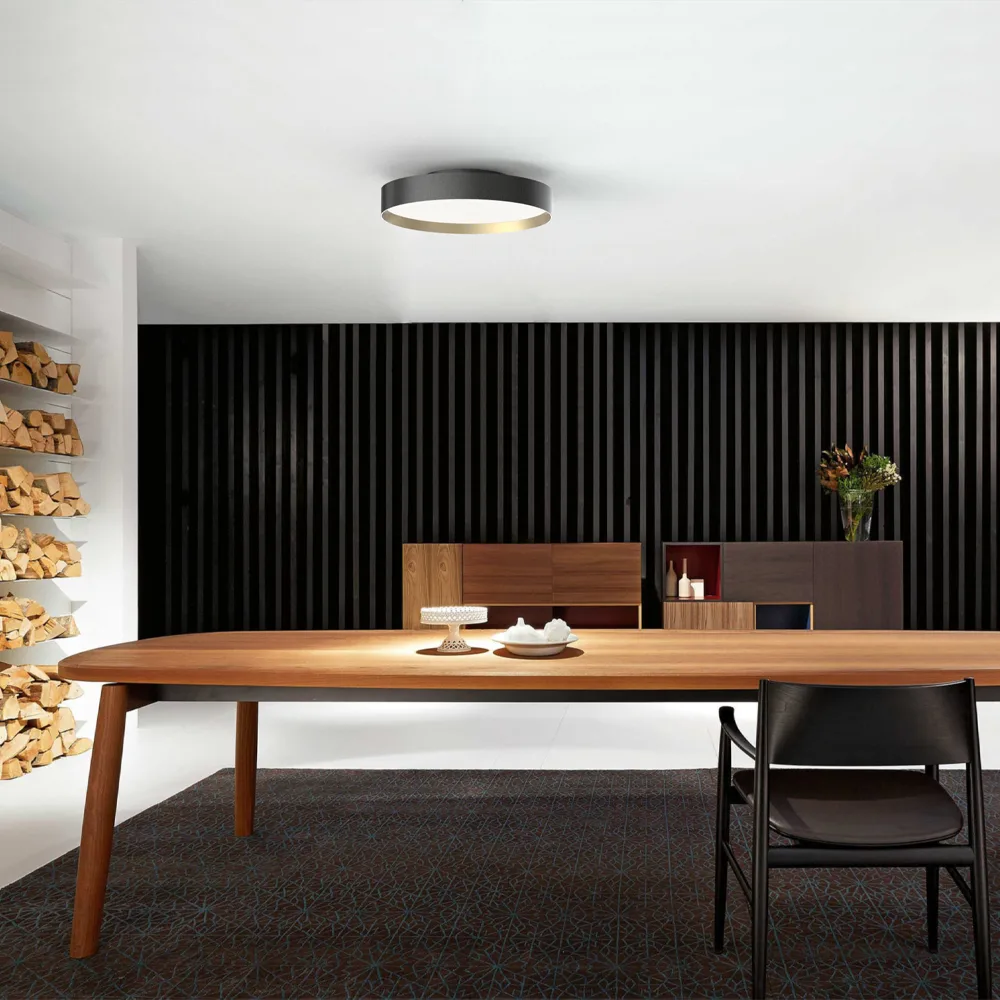 Lucia 45 plafond, Svart-guld Loom Design