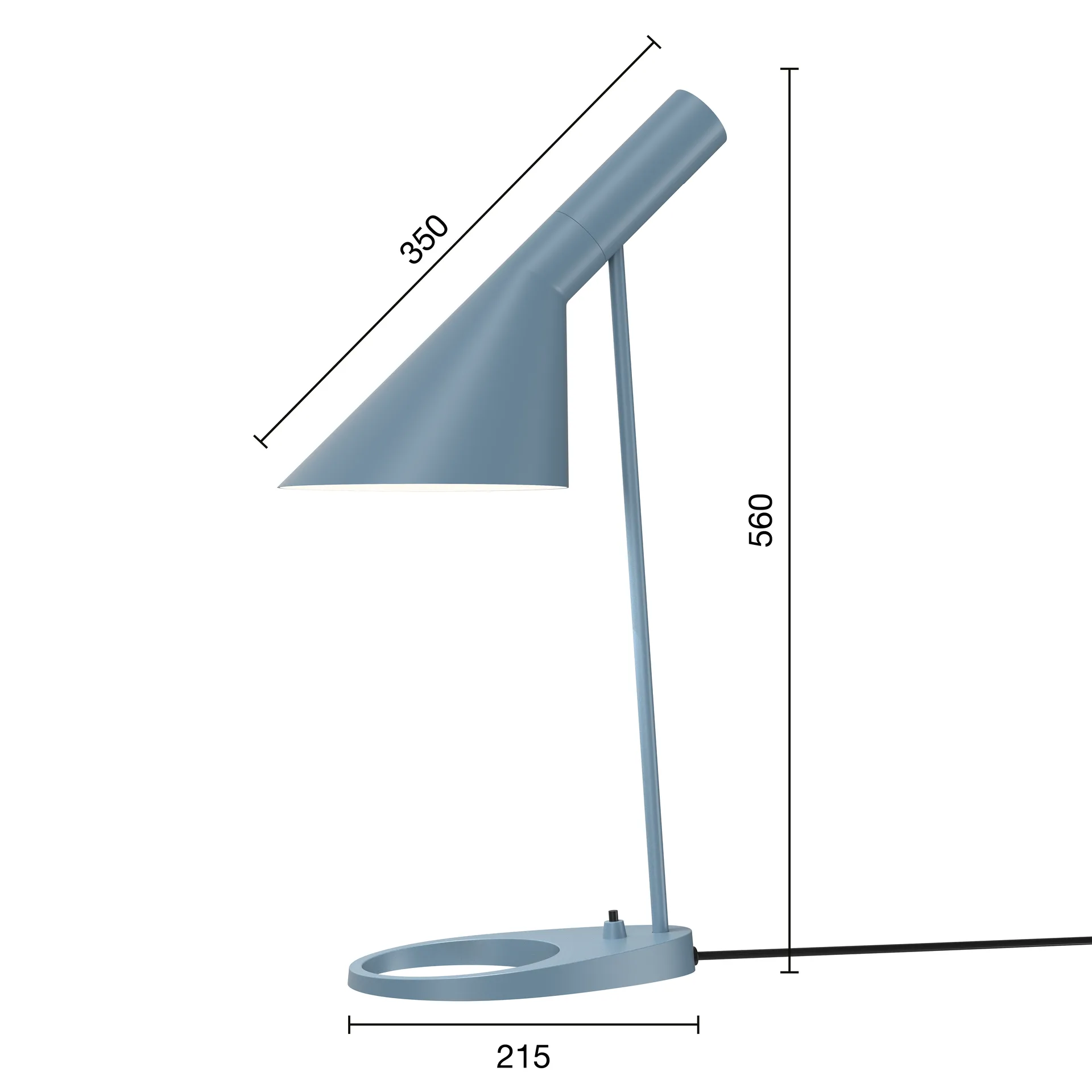 AJ bordslampa, Dusty blue Louis Poulsen