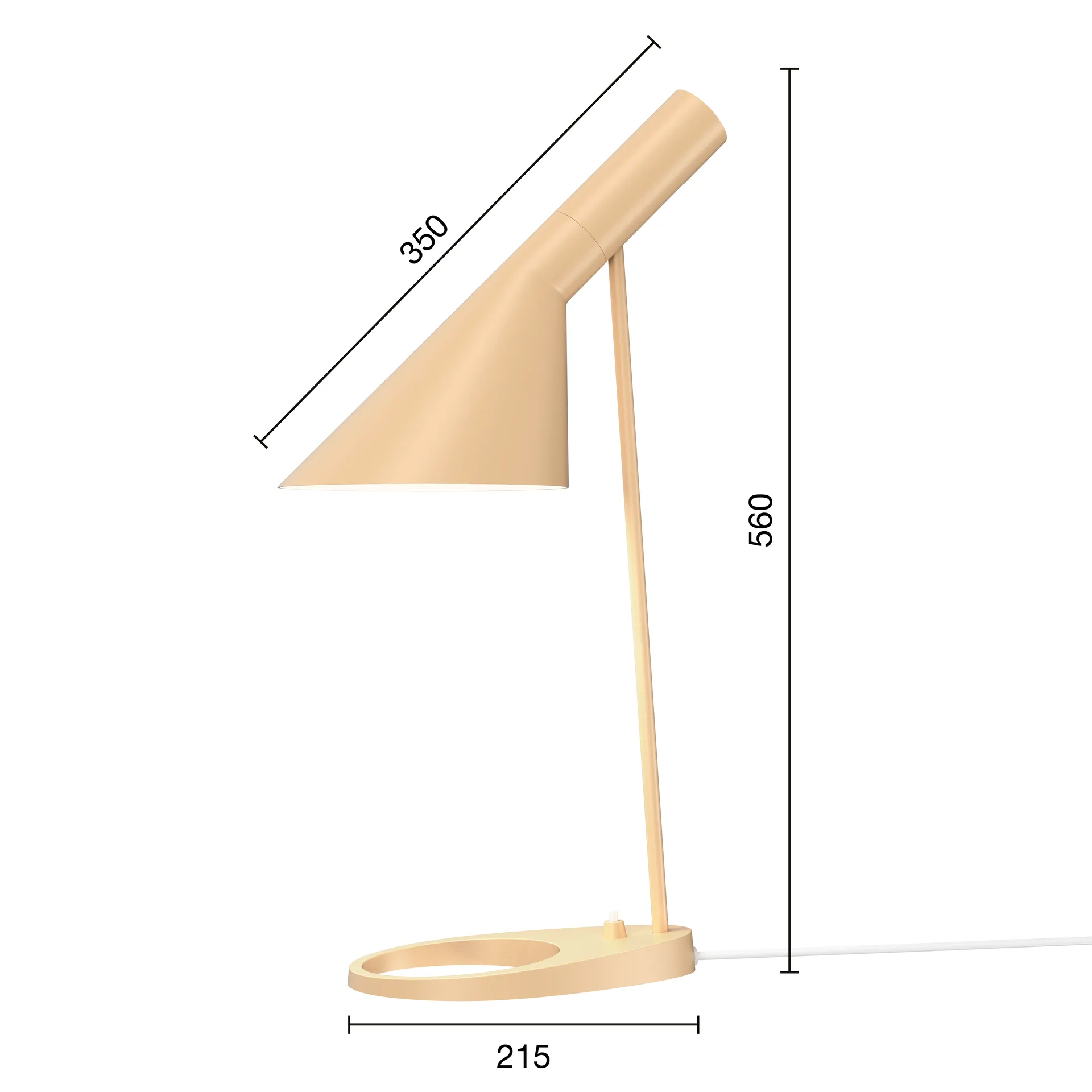 AJ bordslampa, Warm sand Louis Poulsen